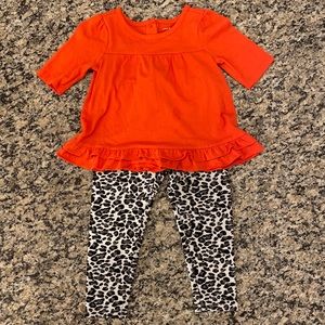 Janie & Jack Leopard Print Outfit